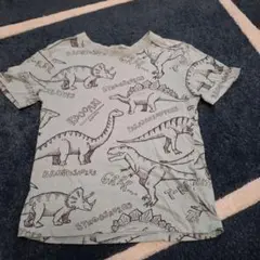 H&M 恐竜プリント Tシャツ 6-8Y