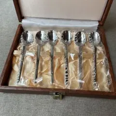 LUCKYWOOD スプーン 6本セット ケース入り