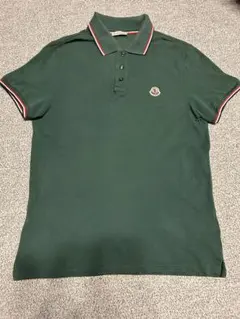 正規品　モンクレール　ポロシャツ　ワンポイント M グリーン MONCLER（モンクレール）ポロシャツ 緑 サイズ:XS メンズ