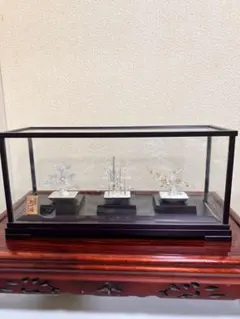 銀製】松竹梅 彫金 平皿 盆 銘「光芳」計量267.1g【作家物】 | Mercari