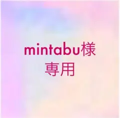mintabu様 専用 オーダー待ち