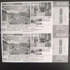 箱根ガラスの森美術館 特別入場券 2枚のサムネイル