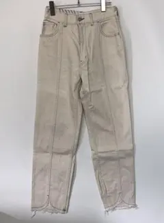 サンプル品 R.H VINTAGE 古着 レトロ カットオフフリンジ パンツ