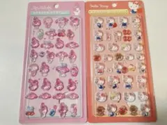 マイメロディ&ハローキティ ボンボンドロップシールセット