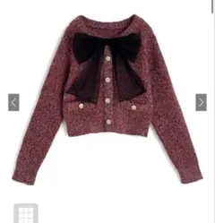 チュールリボンラメニットトップス[lt155]