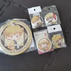 鬼滅の刃 善逸　缶バッジとグリップ 5個セット