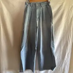 【新品】LUCA ライトブルー ワイドパンツのサムネイル