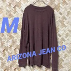 ARIZONA JEAN CO バーガンディ Mサイズ 長袖カットソーのサムネイル