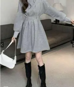 GRL スウェットパーカーミニワンピース[pm307a]