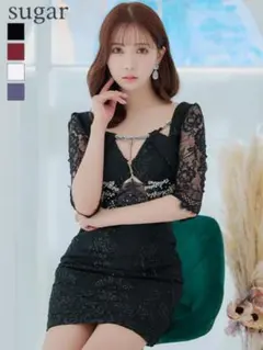 未使用 ローブドフルール ミニドレス 黒angelrエルケイandyイルマ