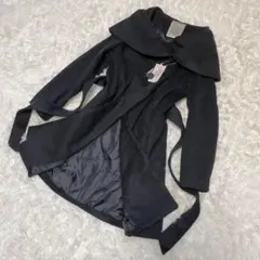 37【新品】Bou Jeloud ブージュルード コート ウール混 黒 38のサムネイル