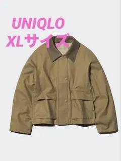 UNIQLO ユニクロ　ユーティリティショートジャケット　カーキ　XLサイズ