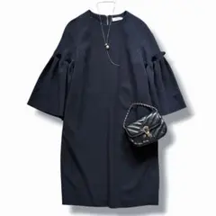 ADORE アドーア アウティングレースワンピース ボートネック 総レース