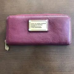 マークジェイコブス　長財布　財布　ウォレット　ワインレッド