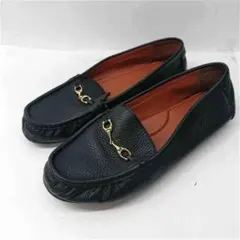 ★コーチ FG4581 ビットローファー ブラック系 レザー レディース