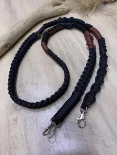 パラコード ショルダーストラップ ブラック ワインレッド