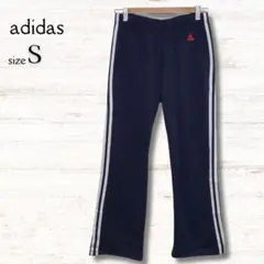 アディダス adidas 3本ライン ジャージパンツ トラックパンツ 濃紺 Ｓ