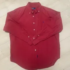 Polo by Ralph Lauren レッド ボタンダウンシャツ 90s