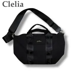 【クレリア】⭐︎ショルダーバッグ⭐︎帆布⭐︎2wayバック⭐︎ブラック⭐︎斜め掛け⭐︎