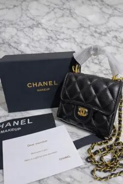 CHANEL ブラック キルティング ショルダーバッグ