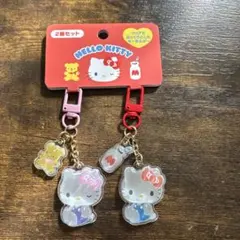 クリアでぷっくりとしたキーホルダー ハローキティ