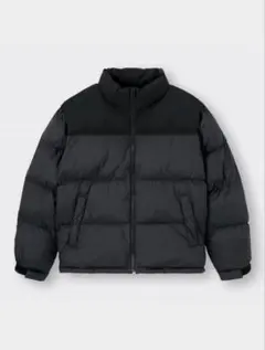 ジーユー GU ヒートパデッドスタンドカラーブルゾン ブラック XL