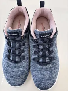SKECHERS MEMORY FOAM 24cm ネイビー/ピンク