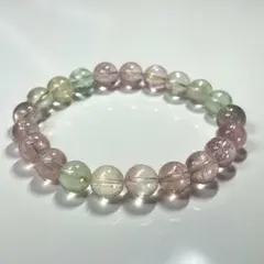 高品質　マルチカラートルマリンブレスレット　透明感良き　6