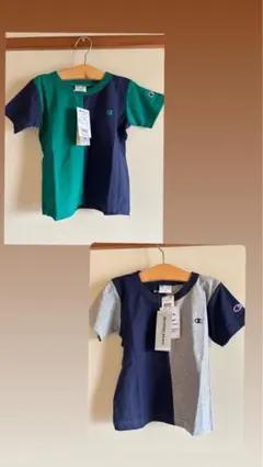 Champion チャンピオン 半袖 120cm 新品タグ付き キッズ ペア