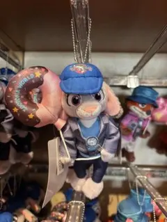 【ぬいぐるみバッジ】ディズニー ズートピア ジュディ キャップ ドーナツ