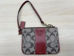 COACH コーチ ミニポーチ　ゴールド　金具　ジッピー　ミニバック　ハンド