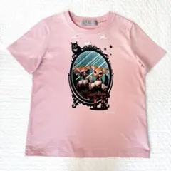 alcali×ミカヅキフタツ コラボマリオネットプリントAラインTシャツ ピンクのサムネイル