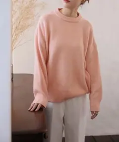 Doula Doula ピンク ニットセーター 春色セーター　イエベ春のサムネイル