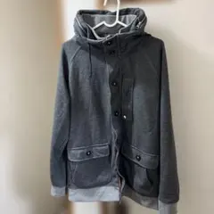 BEAMS HEARTS グレー フード付きジャケット Lサイズ
