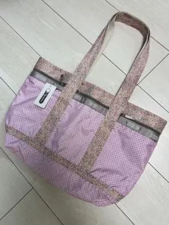 レスポートサック トートバッグ ラージ 花柄 水玉新品タグ付き