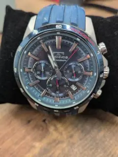 TECHNOS クロノグラフ T8A28 ダークブルー