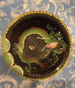 古九谷 赤絵 飯田屋 宮本窯 獅子の図 アンティーク九谷焼 台鉢 1客