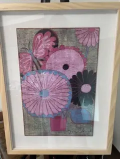 ケンドーン Ken Done「RED VASE」シルクスクリーン版画 直筆サイン