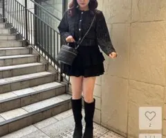 MAJESTIC LEGON カットレースフリルミニスカパン