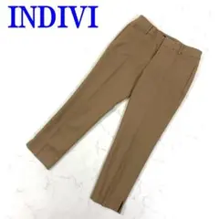 INDIVI インディヴィ パンツ キャメル ウール 36 C2212