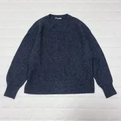 美品✨セオリーリュクス　クルーネックニット　畦編み　ウール カシミヤ混　ゆったり