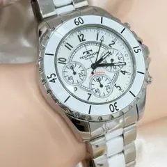 TECHNOS Keramik クロノグラフ 腕時計　テクノス　溶け　セラミックのサムネイル