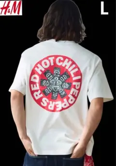 新品 H&M × レッドホットチリペッパーズ コラボ バンドTシャツ L