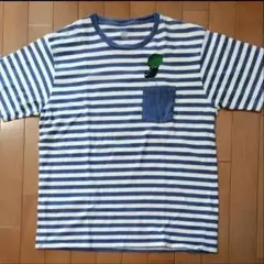 グラニフ クマ　ボーダー Tシャツ