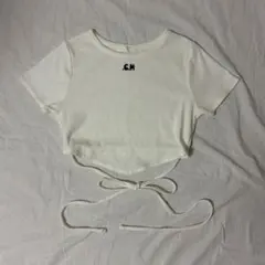 Chico ロゴプリント三角チビT