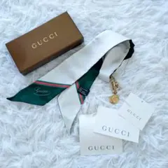 美品✨グッチ チョーカー ボウタイ キャットヘッド シェリーライン