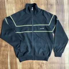 【デサント製】70s〜80s アディダス トラックジャケット L 黒・黄 短丈のサムネイル