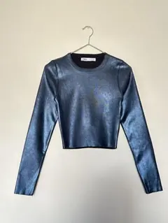 【新品未使用】ZARA グリッター ニット ラメニット ラメプリント