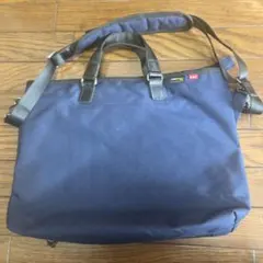 CORDURA ネイビー ショルダーバッグ 仕切りポケット付き