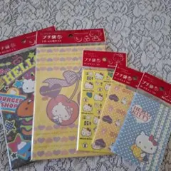 希少❤️キティちゃん　一筆せん　メモ帳　平成レトロ 新品・当時物】ハローキティ メモ帳れんらくちょう&一筆せんセット